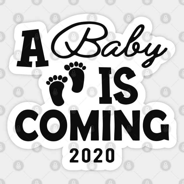 Pregnant - Baby is coming 2020 Sticker by KC Happy Shop